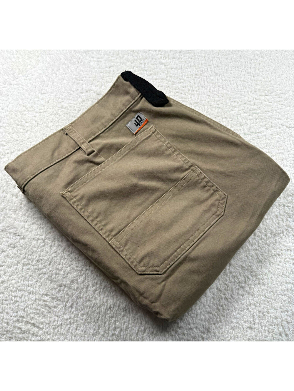 40 Grit Duluth Trading Men’s Cargo Pants 40x32 Khaki Stretch Utility